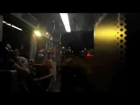 [HAVAG] Mitfahrt Linie 5 Bad Dürrenberg - Damaschkestraße bei Nacht mit sympathischen Leuten