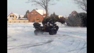 preview picture of video 'King Quad im Schnee Dezember 2009 ATV & Quad Bruderschaft Börde'