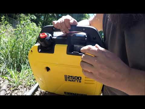 Spark Plug change on a 2500 watt Champion Inverter Generator
