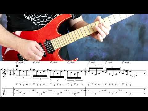 Mixolydian Triad Pair (Example 1c from Advanced Arpeggio Soloing) - Chris Brooks