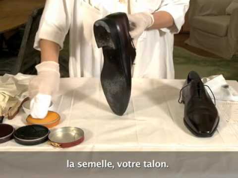 comment appliquer cire chaussure