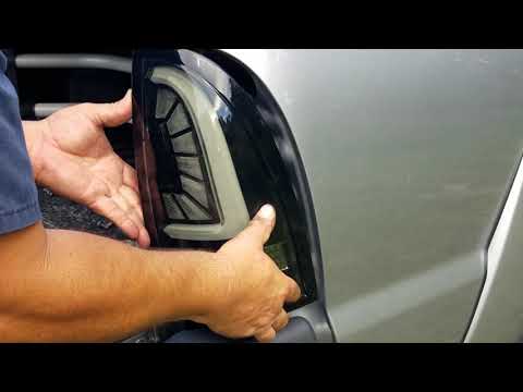 Toyota Tacoma Rear Tail Lights Replacement with Alpha Rex Pro Series LED Tail Lights