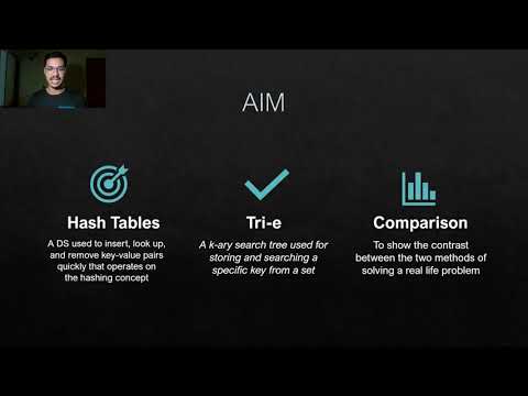 Word Lookup using Trie and Hash tables || Team 7 || Data Structure and Algorithm || O2 Section