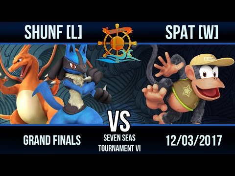 Seven Seas Tournament 6 - Shunf [L] (Charizard, Lucario) vs Spat [W] (Diddy Kong) - Grand Finals
