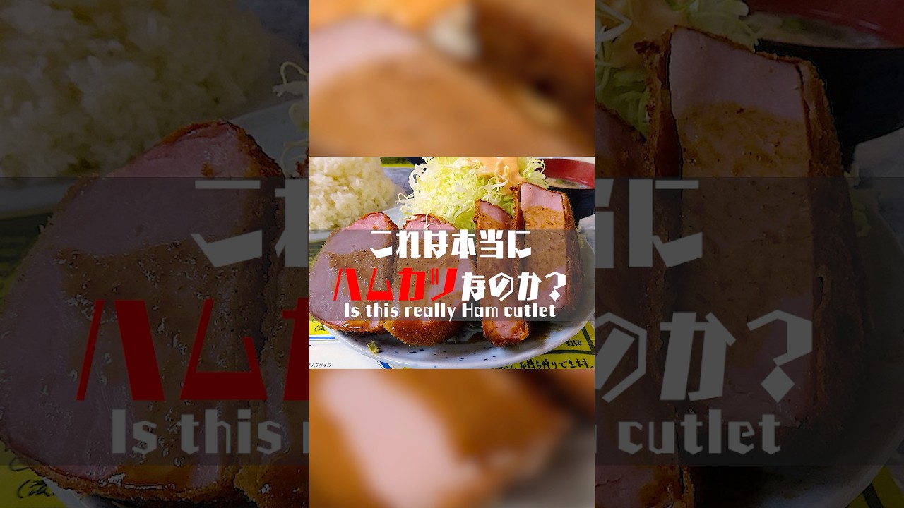 【サイズの晩餐】これ本当にハムカツなのか？厚み、バグってる #shorts