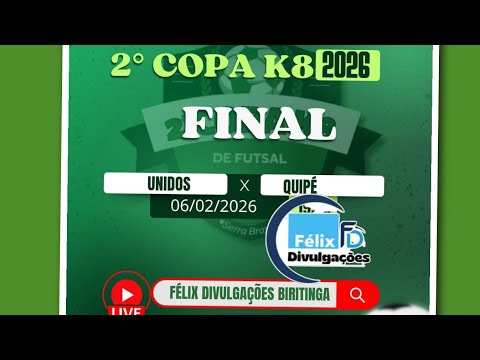 UNIDOS X QUIPE FINAL DA 2º COPA K8 06/02/2026 BIRITINGA BAHIA
