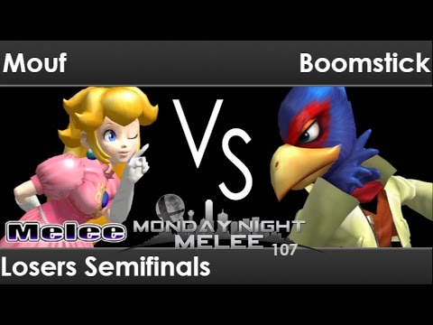 MNM 107 - SWG | Mouf (Peach) vs Boomstick (Falco) Losers Semifinals - Melee