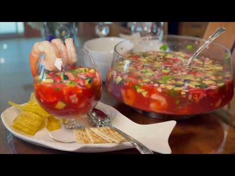 Mexican Shrimp Cocktail 🍤 No-Cook Appetizer for Hot Summer Nights 🛥