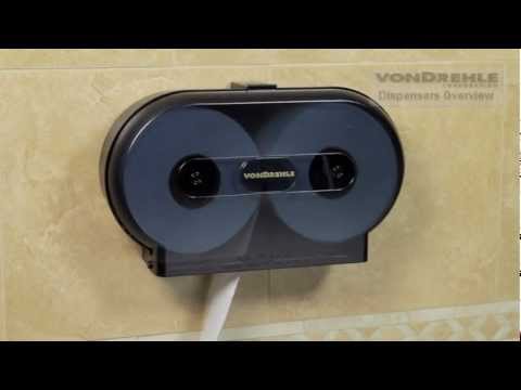 Jumbo roll tissue dispenser