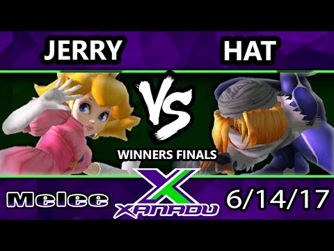 S@X 206 - Jerry (Peach, Fox, Marth) Vs. Hat (Sheik, Marth) - Smash Melee Winners Finals - SSBM