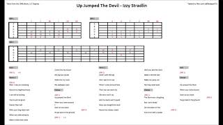 Up Jumped The Devil - Izzy Stradlin (Guitar Tab)