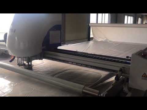 TIMING cutter process nonwoven fabric for chair (79 layers).
