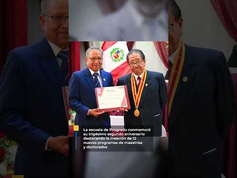 LA ESCUELA DE POSGRADO DE LA UNJBG CONMEMORÓ SU TRIGÉSIMO SEGUNDO ANIVERSARIO