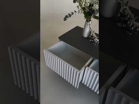 Миниатюра изображения товара Тумба Shtabe Royal 5031 эко (белый/металл бруклин/черный)