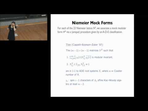 Miranda Cheng - Umbral Moonshine, String Theory, and Niemeier Lattices