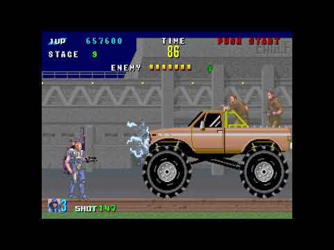 E-SWAT: Cyber Police (Arcade) – SEGA 1989 Full Gameplay Walkthrough