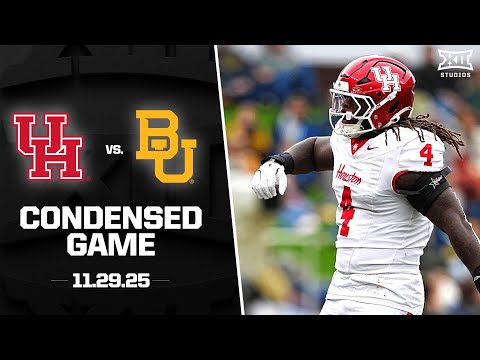Houston vs. Baylor Condensed Game | 2025 Big 12 Football