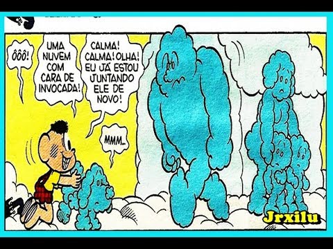Cascão nas nuvens | Gibis Quadrinhos Turma da Mônica