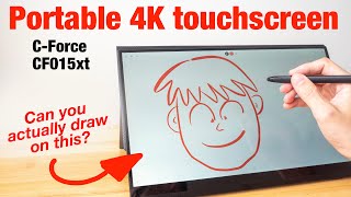 Can you draw on a portable external monitor? (CForce CF015xT review)