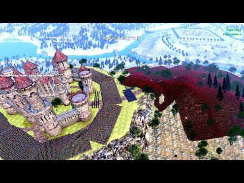 45000 Spartans Lay Siege to Romans Castle Ultimate Epic Battle Simulator