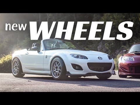 Wider wheels help put the power down! Enkei PF01 (PF01SS) are almost perfect...