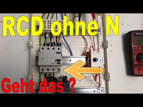 RCD Fehlerstromschutzschalter ohne Neutralleiter