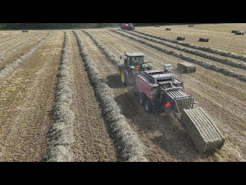Drone Footage: Harvesting Hay on a Massive Scale