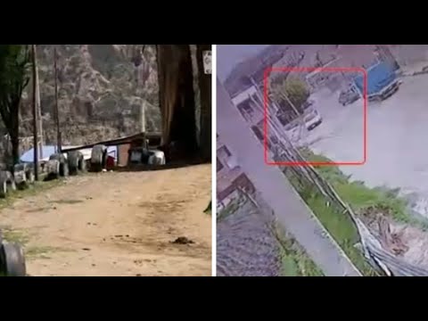 Roban vagoneta blanca en la laguna de Achocalla, La Paz