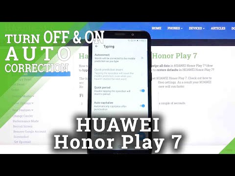 How to Activate Auto-Correction in HUAWEI Honor Play 7 –Unlock Text Correction