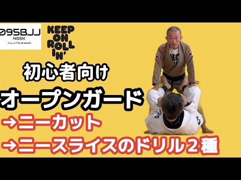 【初心者向け】オープンガード→ニーカット・ニースライスのドリル　2種類