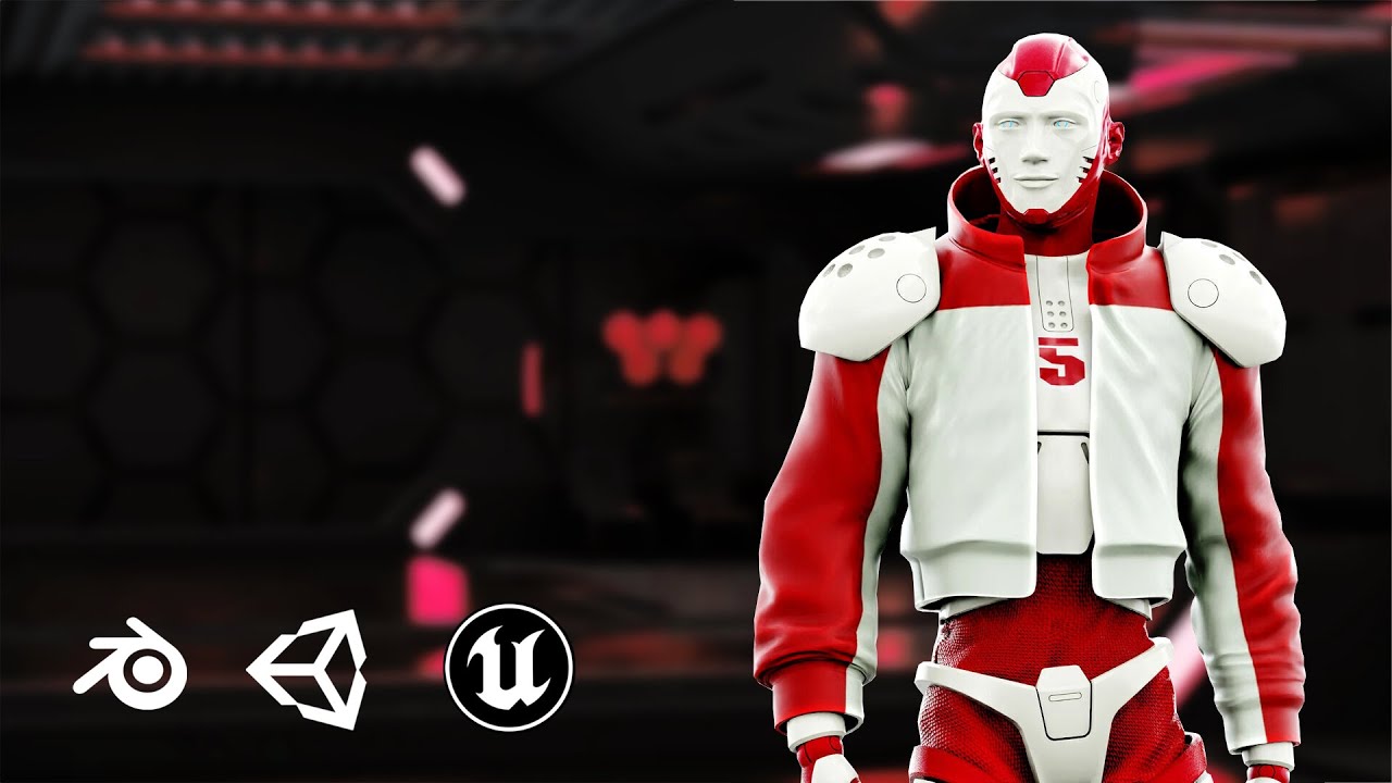 CYBORGTOPIA B-3 Auto-Rig Pro Rigged For Mixamo Unreal Engine Unity 3D Model