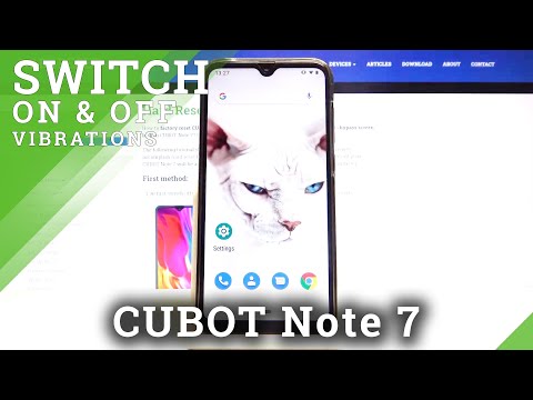 How to Change Vibration Settings in CUBOT Note 7 - Update Vibration Pattern