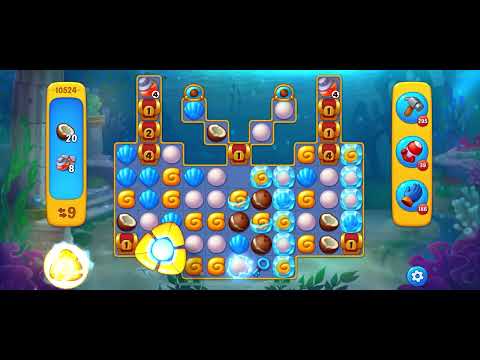 Fishdom level 10524 no boosters フィッシュダム ノーマル