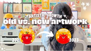 Comparing My First Artwork to My Current Work | Artistic Growth Journey