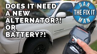 2005 Toyota Tundra - How to Test a Battery & Alternator Using a Scan Tool! Innova 5610 OBD2 Scanner!