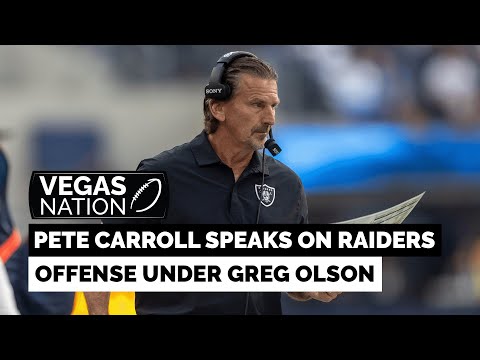 Pete Carroll Speaks On Raiders Offense Under Greg Olson