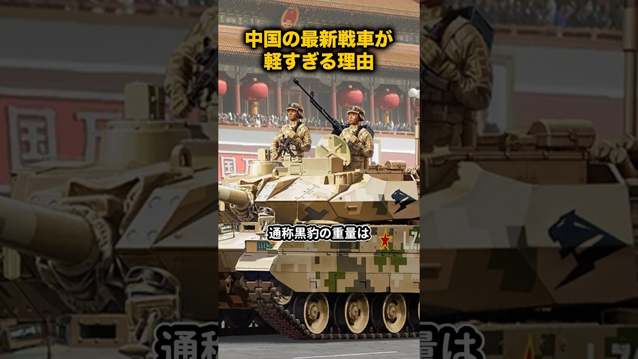 中国の戦車が軽すぎる理由
