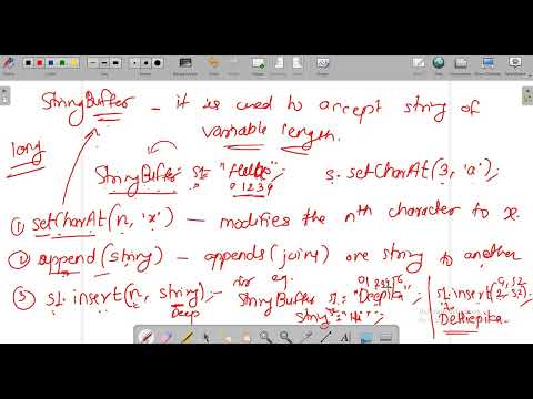 6 Java Lecture String Buffer Class