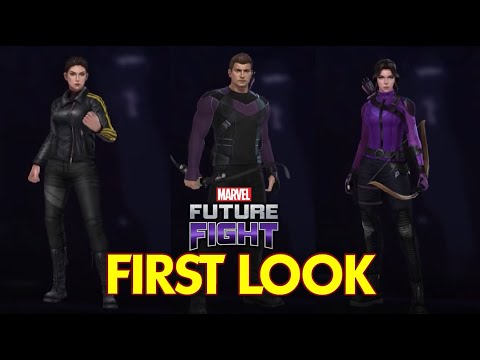 All Hawkeye Update Heros & Uniforms First Look - MARVEL Future Fight