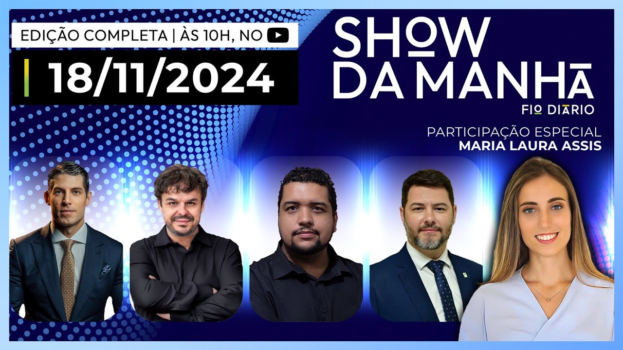 SHOW DA MANHÃ - MARCO ANTÔNIO COSTA, ADRILLES, PHVOX, GUSTAVO LOPES E MARIA LAURA ASSIS - 18/11/2024