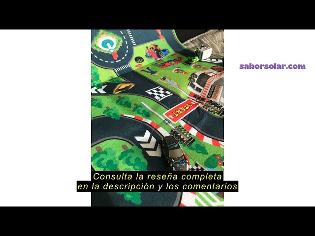 Vídeo relacionado con JOYIN - Alfombra de Juego para niños con 12 vehículos retráctiles, Alfombra Duradera para niños, Juego de simulación Urbano, Alfombra con Pista de Coches para niños pequeños
