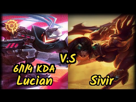 Stixxay (LUCIAN) vs SIVIR - 6/1/4 KDA BOTTOM ADC GAMEPLAY - NA Ranked DIAMOND