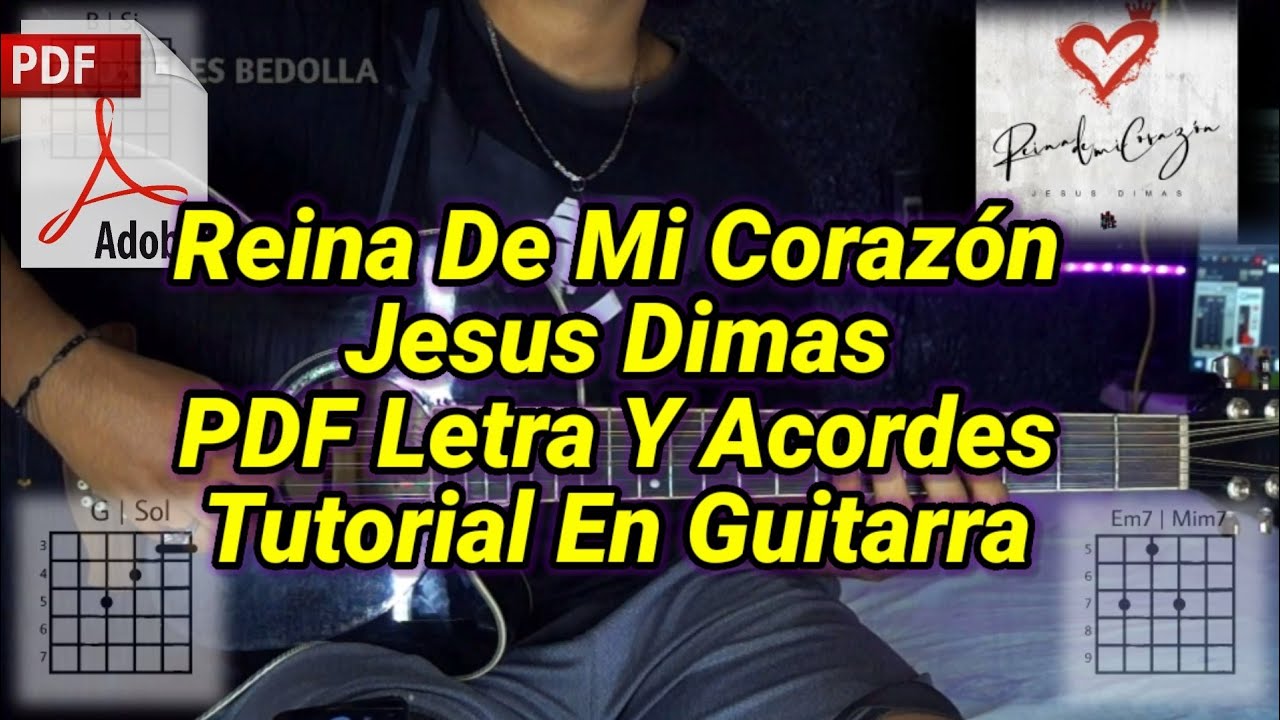Reina De Mi Corazon - Tutorial - Jesus Dimas - PDF Letra y Acordes - Tutorial En Guitarra