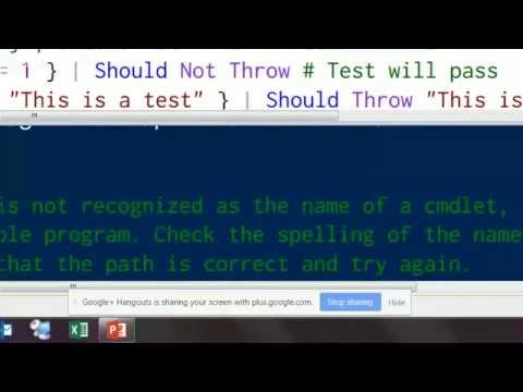 Pester in Action Part 1: Pester Basics