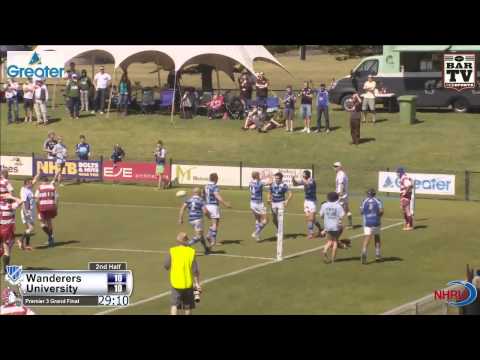 2014 NHRU Grand Final Premier 3 Highlights - Wanderers vs University