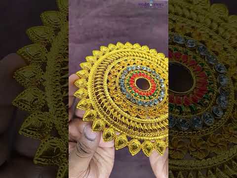 Namavali Divine Lord Vishnu Sudarsha Chakra for God and Goddess Decor -6 inches diameter video