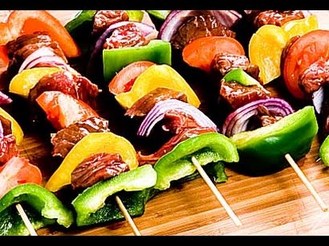 Brochettes de boeuf marinées