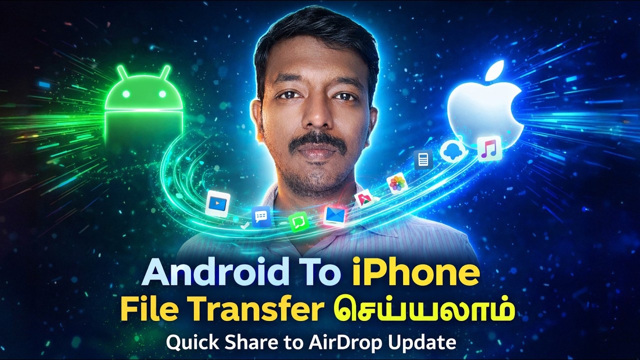 Android to iPhone File Transfer செய்வது எப்படி?⚡How to use Quick Share on iPhone?