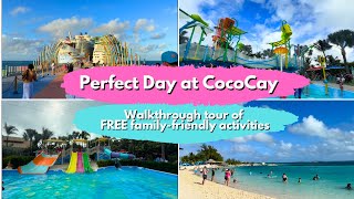 Royal Caribbean’s CocoCay | Walkthrough Tour of Family Areas Included in Cruise Fare 😎