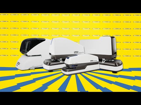 Nietmachine Rapid Optima 60E elektrisch contactloos 60 vel wit/zwart